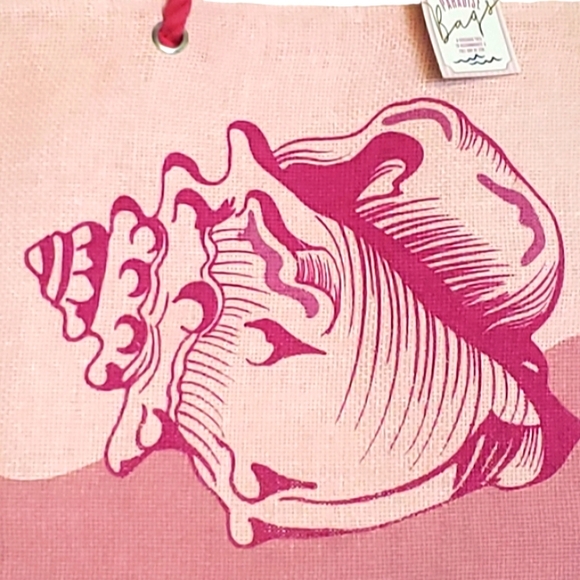 NWT Paradise Bags Beautiful Pink 🩷 beach ⛱️  Tote - Picture 5 of 17